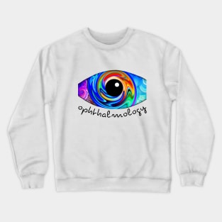 Coloful abstract ophthalmology Crewneck Sweatshirt